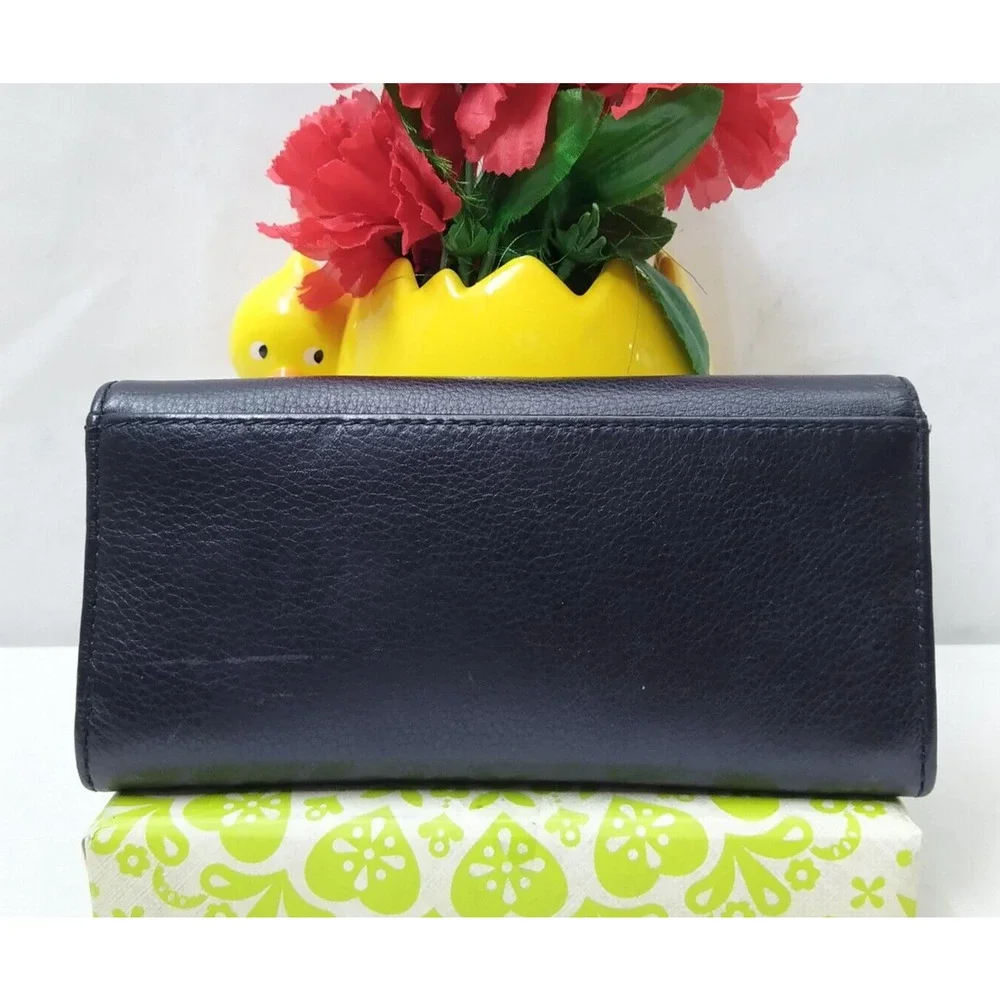 Michael Kors Black Leather Credit Card Bifold Leather Wallet
